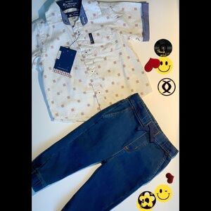 Ben Sherman Boys Button down Shirt+ Denim pants